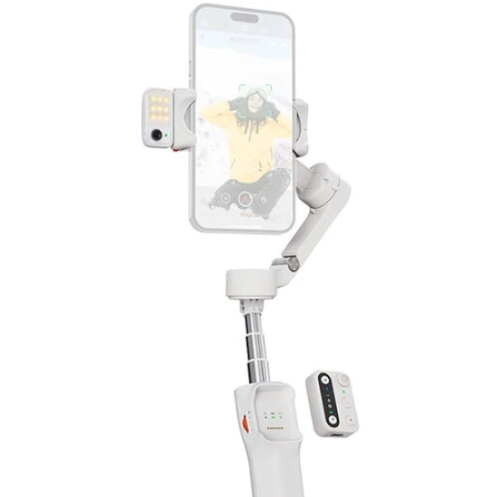Hohem iSteady V3 AI Smartphone Gimbal with AI Tracker & Fill Light Module (Black)